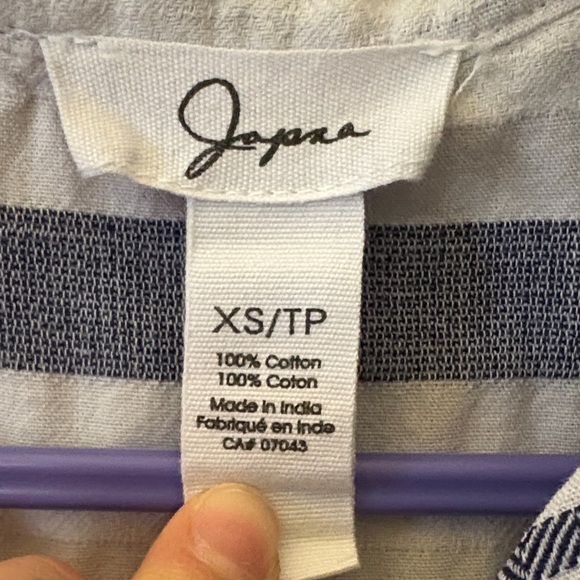 Japna - Blue and White Striped Dress 100% coton - Picture 2 of 5
